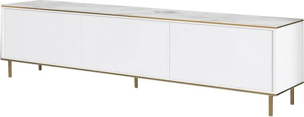 Imaj White Marble and Gold TV-asztal