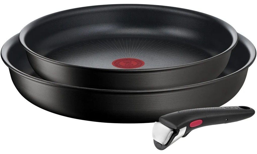 Tefal 3 darabos Főzőkészlet, Ingenio Unlimited, alumínium, fekete