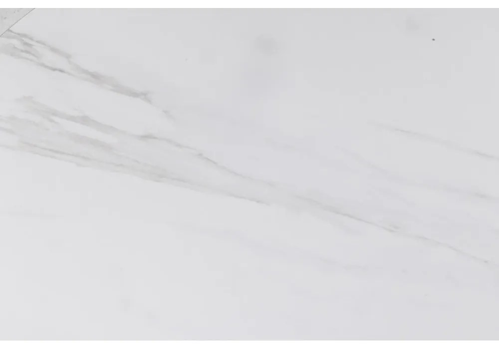 Fehér kerek dohányzóasztal kerámia asztallappal ø 60 cm Malta – Actona