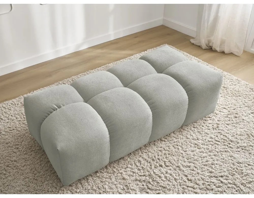 Világosszürke zsenília lábtartó Everest – Bobochic Paris