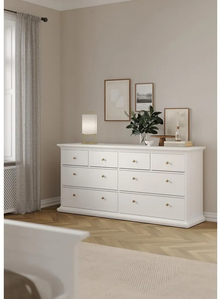 Provence V komód, fehér