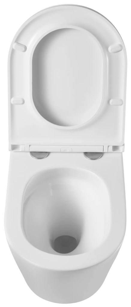 Invena Limnos, falra szerelhető wc csésze Swirlflush 490x370x360 mm + wc ülőke lassan záródó, fehér, INV-CE-93-001-L
