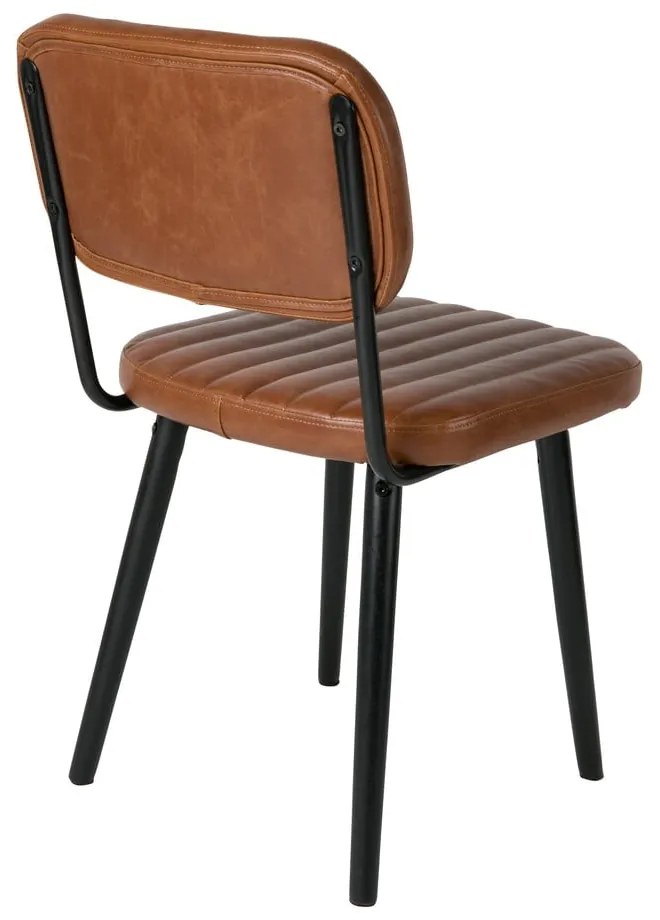 Konyakbarna étkezőszék Jake Worn – White Label