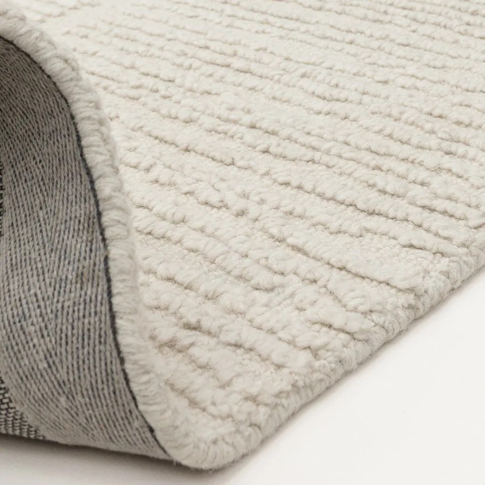 Elefántcsont színű kézi szövésű gyapjú szőnyeg 200x290 cm Zennith Column – Asiatic Carpets