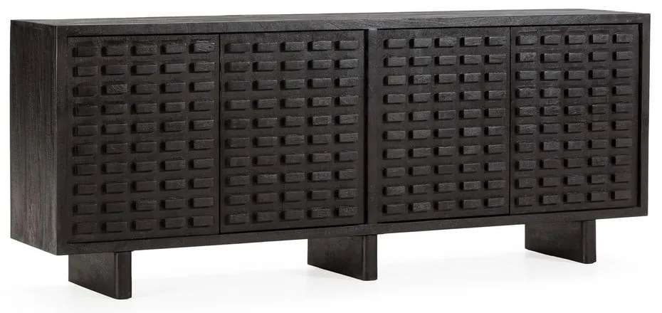 Fekete mangófa komód 200x80x40 cm Inaya – MOME