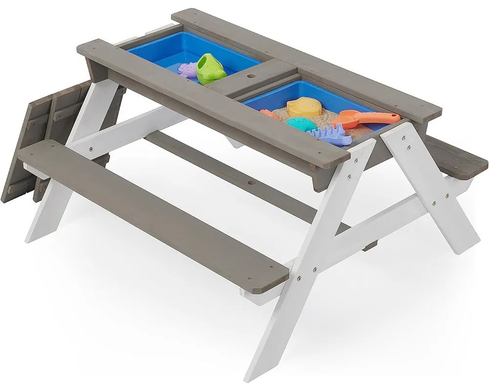 3 az 1-ben gyerek piknikasztal, napernyővel