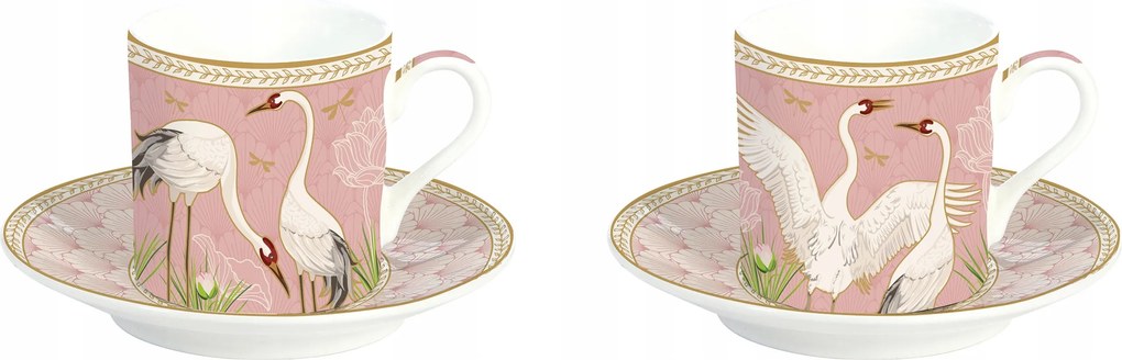 Eszpresszó csészék 2+2 75 ml Dancing Herons