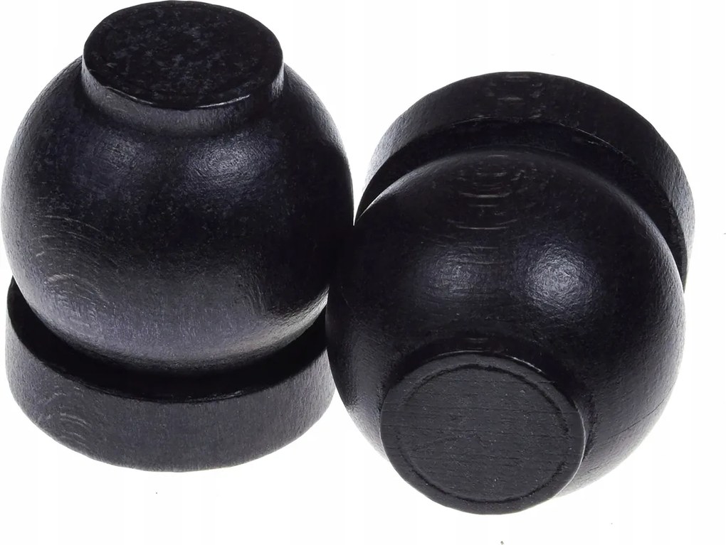 Függönykarnis végek Fa függönykarnis végek 2 db Fekete golyó