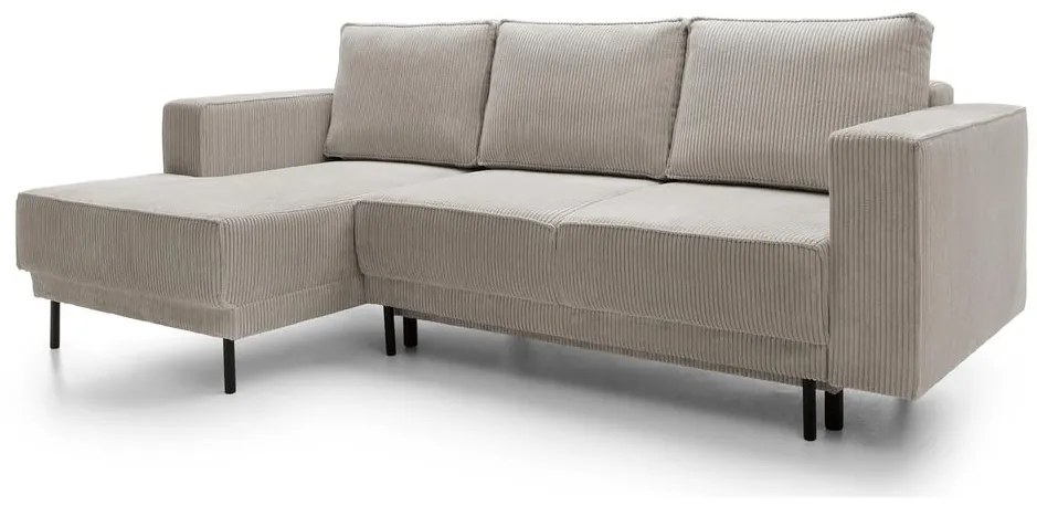 Sarokkanapé Rodriguez mini (B) (sötét bézs + fekete). 1099143