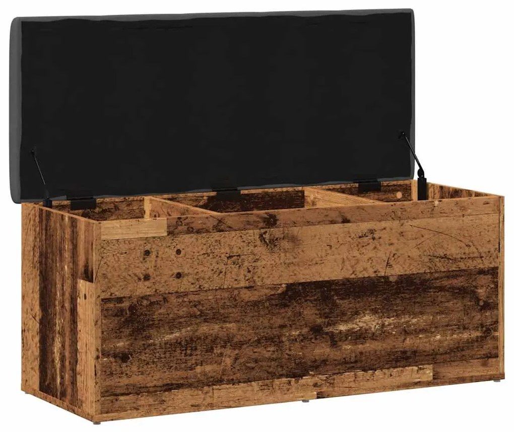 antik fa szerelt fa tárolópad 102x42x45 cm
