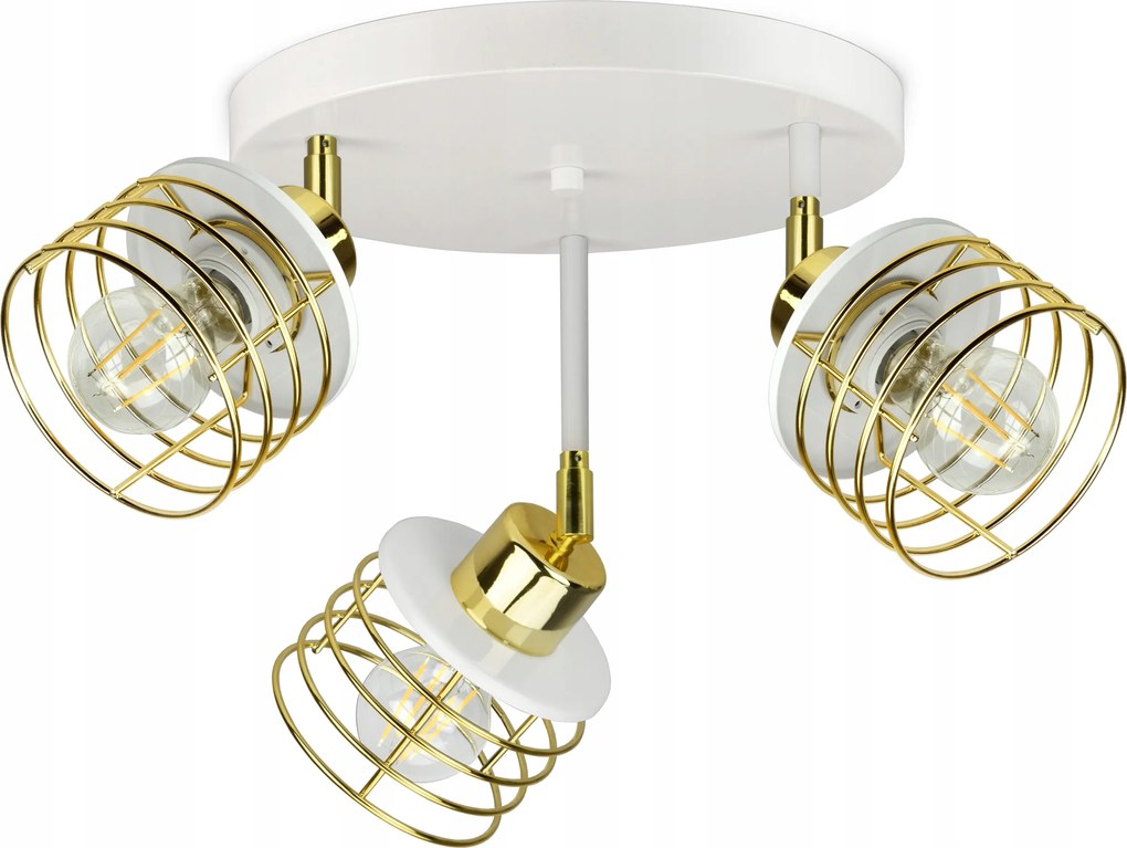 Lámpa Plafon Csillár Glamour Arany Króm Réz