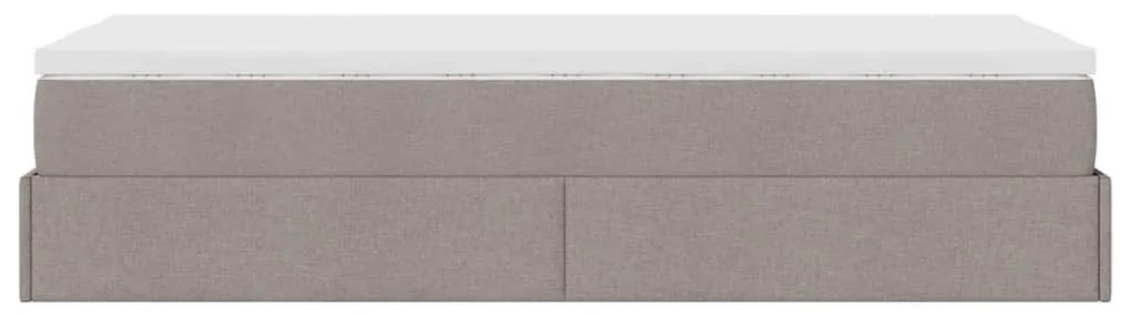 oszmán ágykeret matraccal tópszín 90x200cm szövet