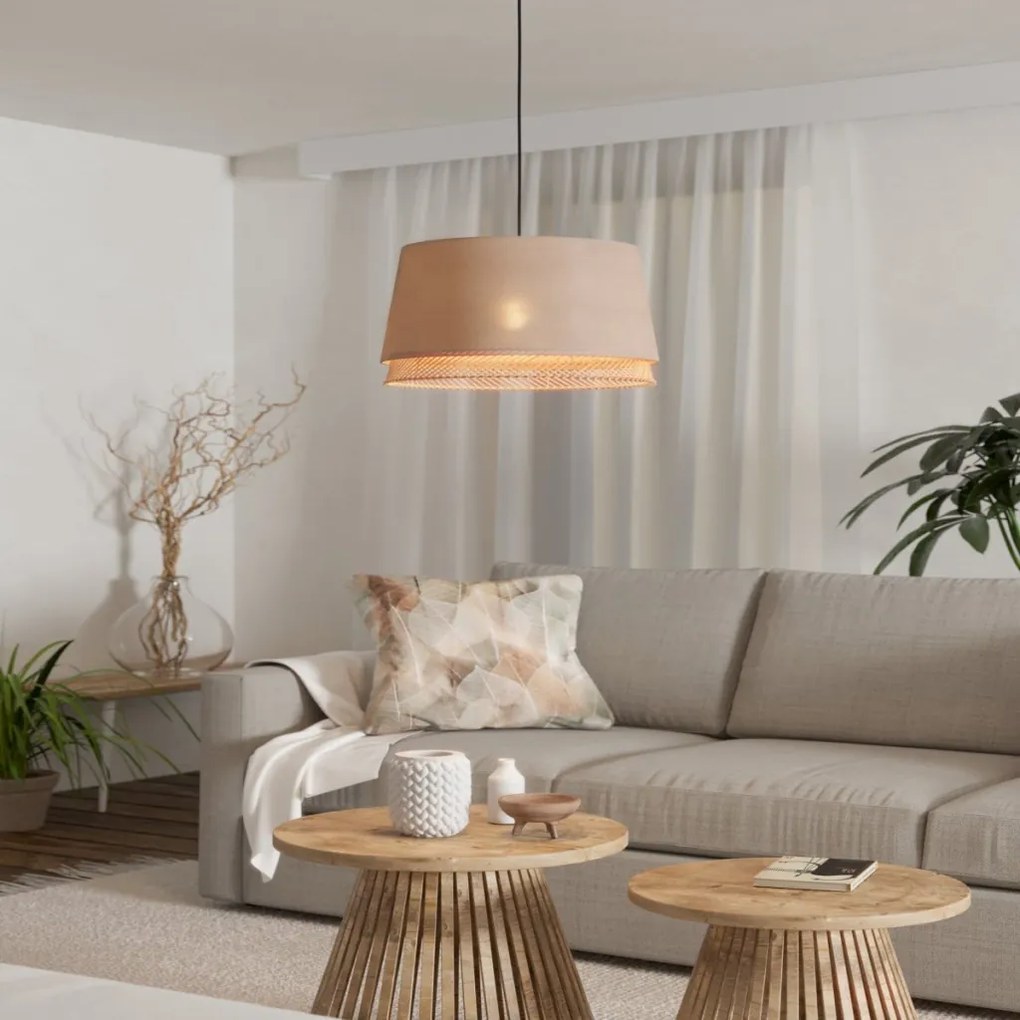 EGLO 43975 TABLEY Ernyős Függesztett Lámpa Bézs, Barna, Fekete E27 IP20