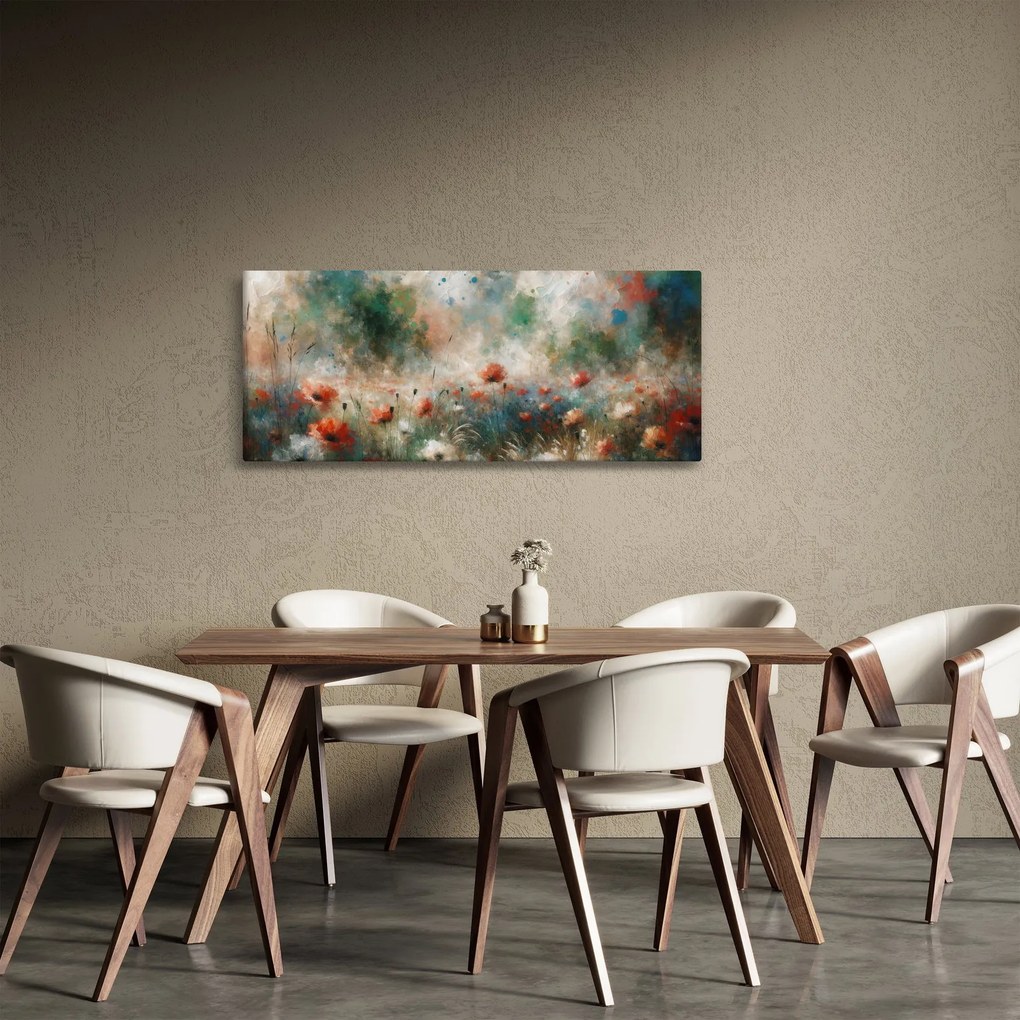 Kép – Pipacsmező absztrakciója (120x50 cm)