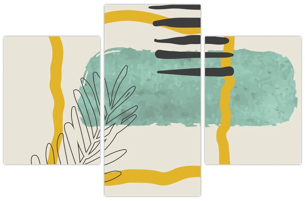 Kép - Absztrakt lapok N⁰2 (90x60 cm)