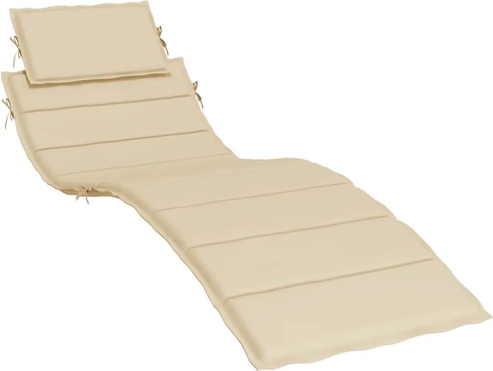 vidaXL bézs oxford szövet napozóágy párna 186x58x4 cm
