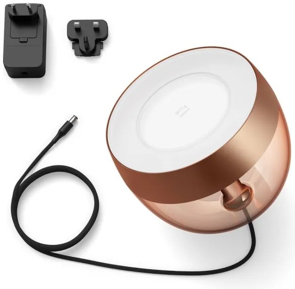 Philips Hue IRIS LED RGB asztali lámpa, állítható, 8,2W, 230V, réz