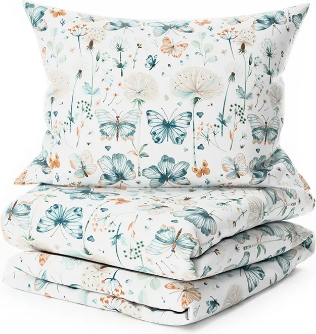 Krepp ágyneműhuzat kiságyra Renforcé ELIVINE fehér Ágyneműhuzat mérete: 45 x 65 cm | 90 x 140 cm