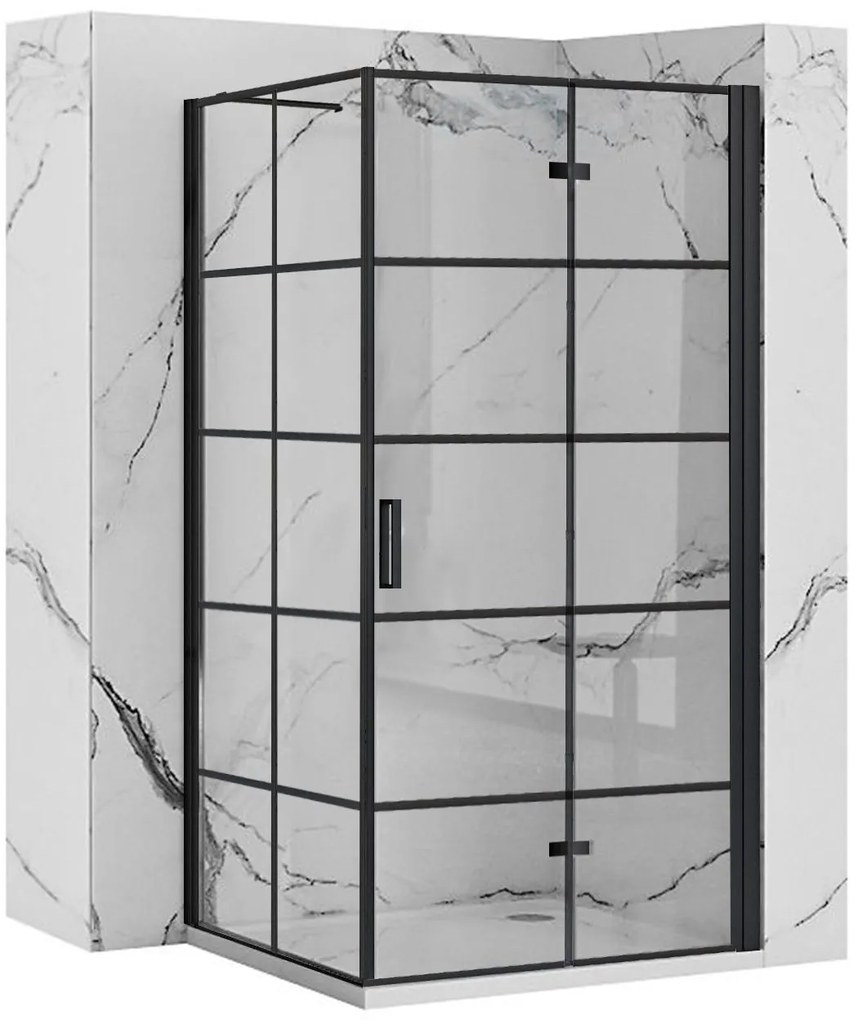 zuhanykabin Rea Molier Black 80x80