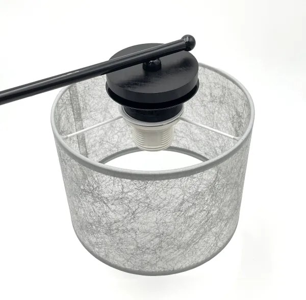 Láncos csillár ROSA 5xE27/60W/230V fekete/szürke