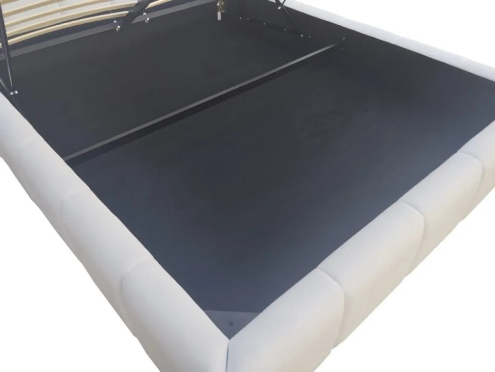 Lora ágyneműtartós franciaágy fehér 160cm