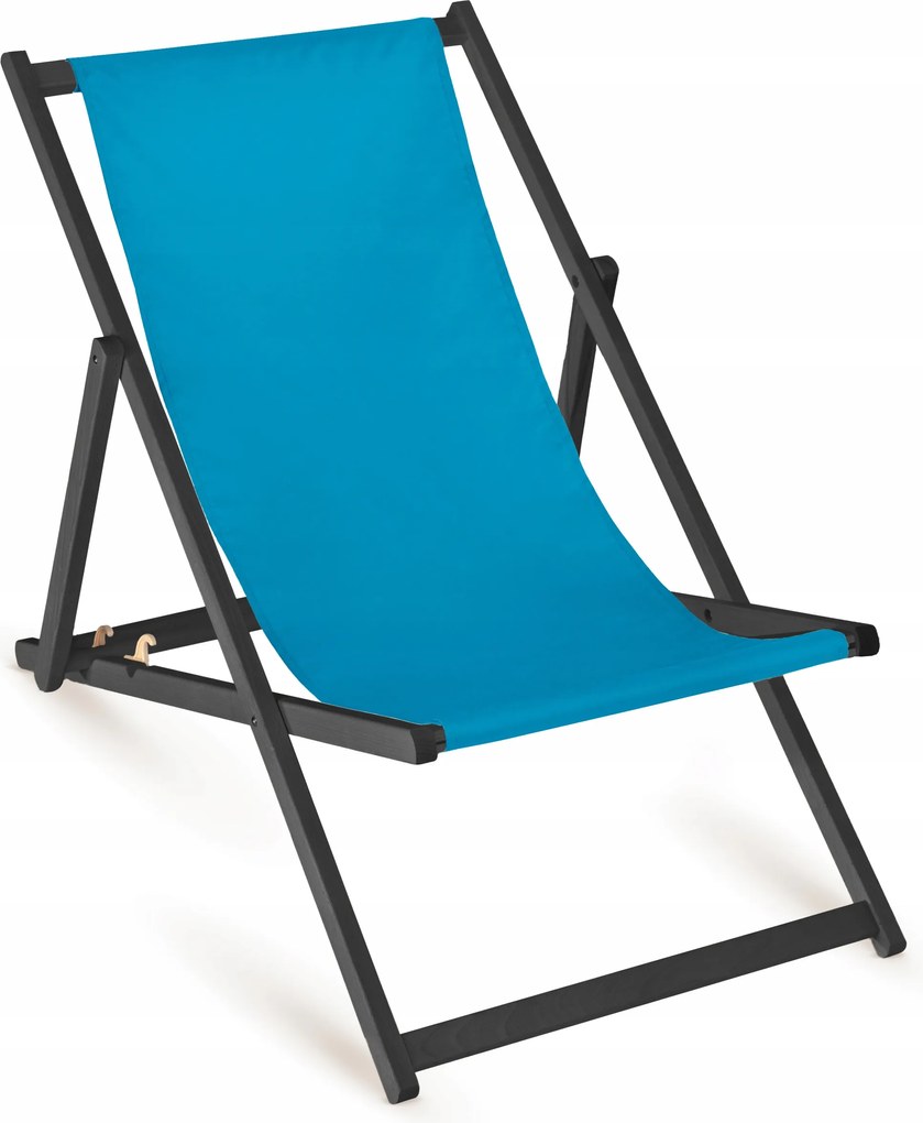 Nyaralás Strand Napozóágy Türkiz Összecsukható Fa Napozóágy Erkély Terasz