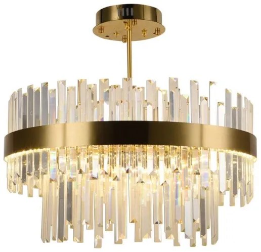 LED állítható fényerejű rúd csillár LED/80W/230V 3000-6500K arany + DO