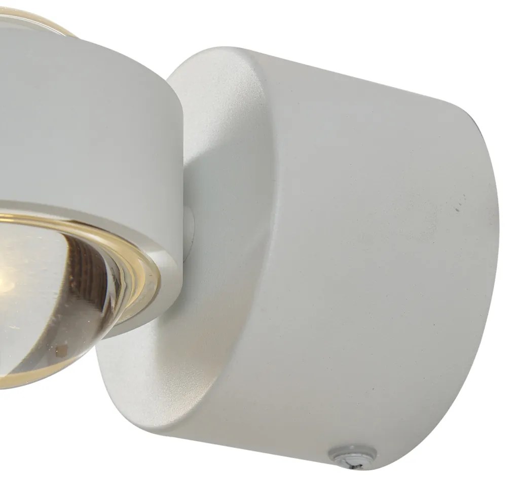 Design fali lámpa fehér, LED-del, IP44 - Lens