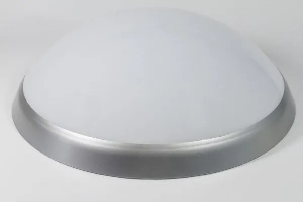 Led plafon kerek 30,5cm 20W b.semleges 2300lm Párduc ezüst lámpabúra IP44