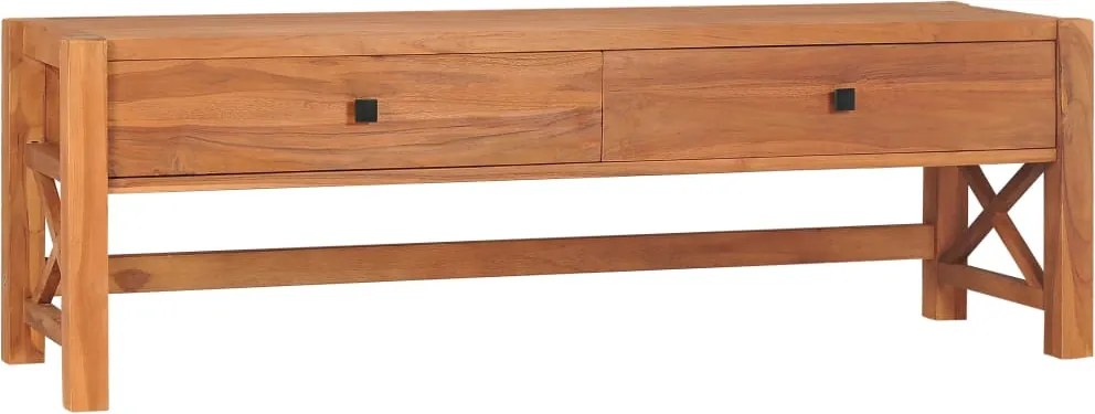 vidaXL tíkfa TV-szekrény 140 x 40 x 45 cm