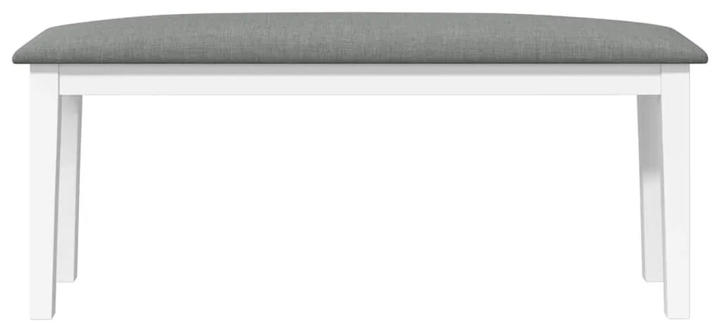 fehér tömörfa gumiból pad 110 cm