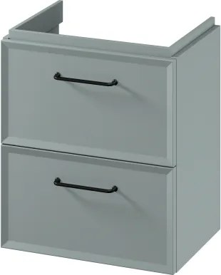 Cersanit S1021-007 - Függesztett fürdőszobai mosdószekrény MILLE SLIM 50x35 cm, menta