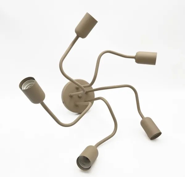 Felületre szerelhető CHARLIE csillár 5xE27/15W/230V, bézs