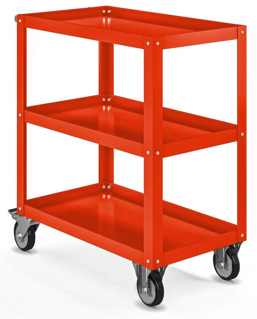 Szerszámtartó műhelykocsi HUGO, 700 x 816 x 400 mm, piros