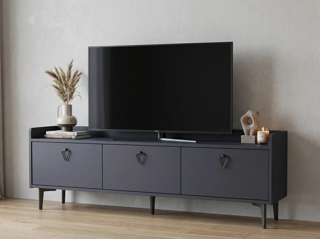 AKCIÓ TV állvány PIENA 160 cm, antracit II. osztály