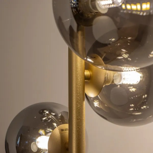 BRILAGI - LED Állólámpa MILLA 7xG9/3W/230V arany/füstös