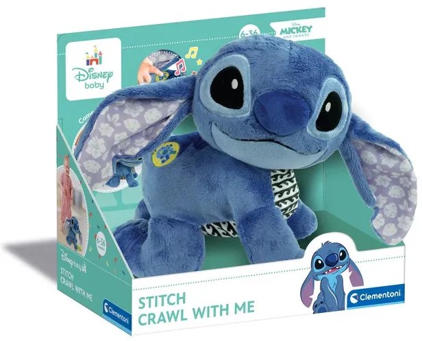 Disney Lilo és Stitch, A csillagkutya Cute interaktív mászó plüss figura Clementoni