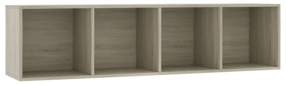 sonoma tölgy színű könyv-/TV-szekrény 143 x 30 x 36 cm