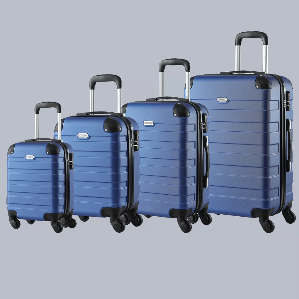 Deuba 4 darabos bőröndszett – kék