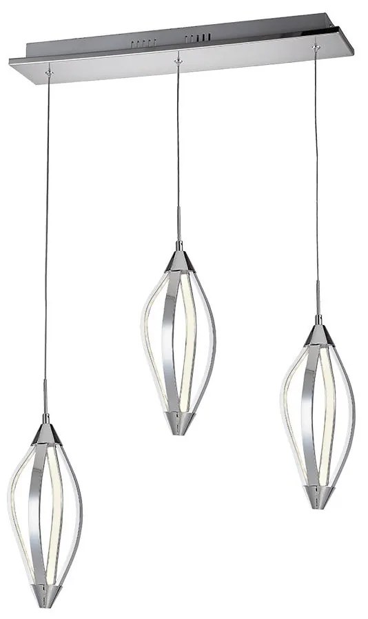 LUXERA 61306 - LED csillár zsinóron SAKURA 3xLED/13,2W/230V