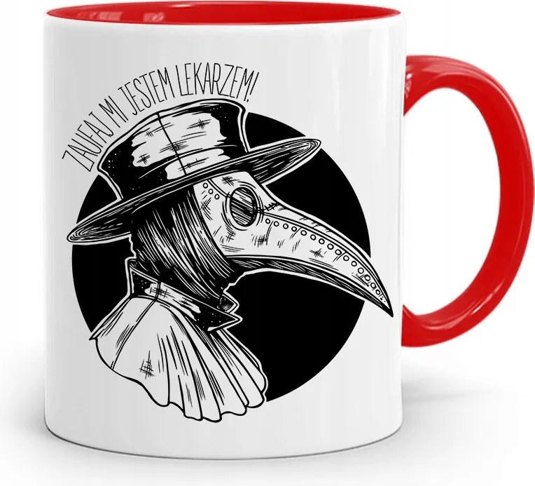 Piros Bögre Orvosnak Bízz Bennem fényképes nyomattal