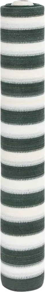 vidaXL zöld és fehér HDPE belátásgátló háló 1,5 x 25 m 150 g/m²
