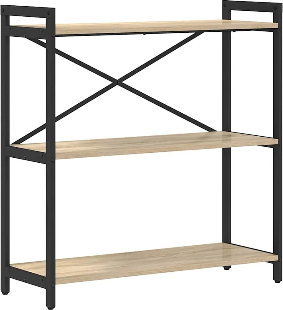 vidaXL Könyvespolc Sonoma tölgy 80 x 30 x 85 cm Faanyag