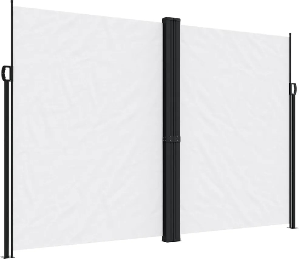vidaXL fehér behúzható oldalsó napellenző 220 x 600 cm