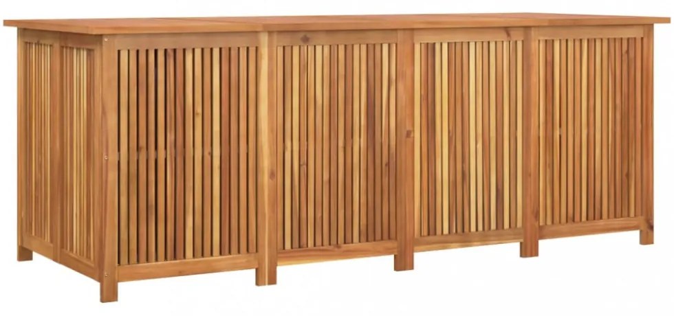 tömör akácfa kerti tárolóláda 200 x 80 x 75 cm