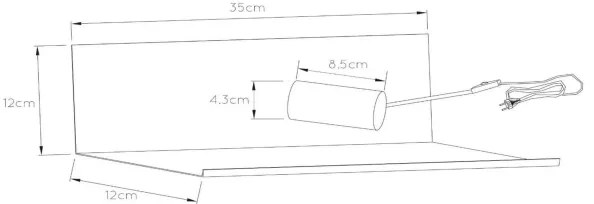 Lucide 06218/01/31 - Fali lámpa SEBO 1xE27/40W/230V fehér
