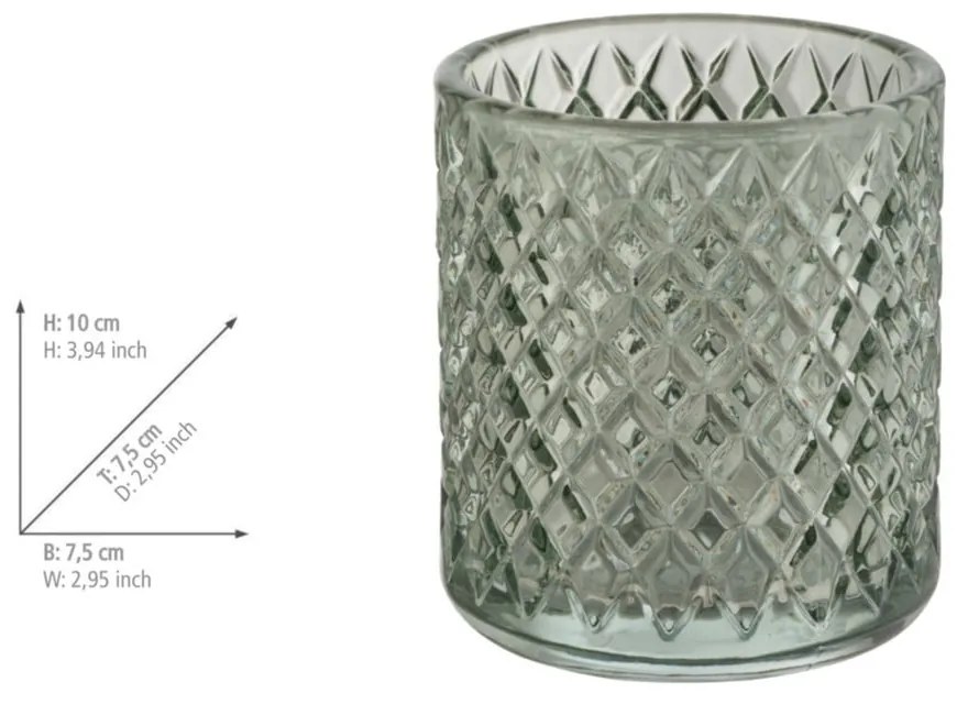 Mentazöld üveg fogkefetartó pohár Atessa – Wenko