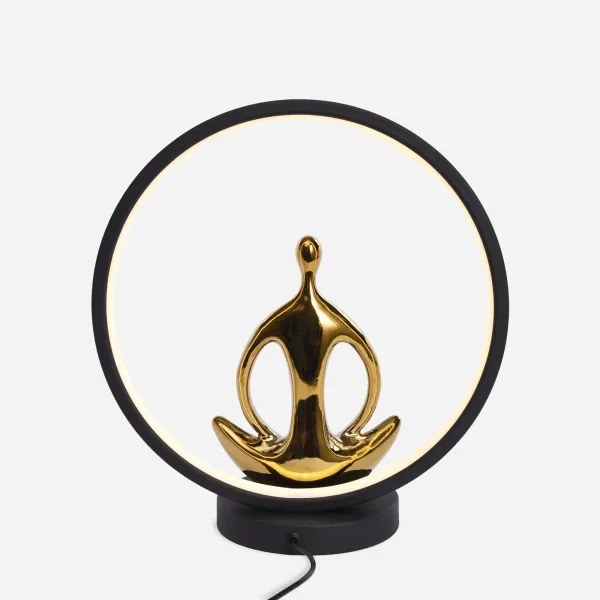Zuma Line ED81F134U - LED Asztali lámpa YOGA LED/4W/5V fekete/arany