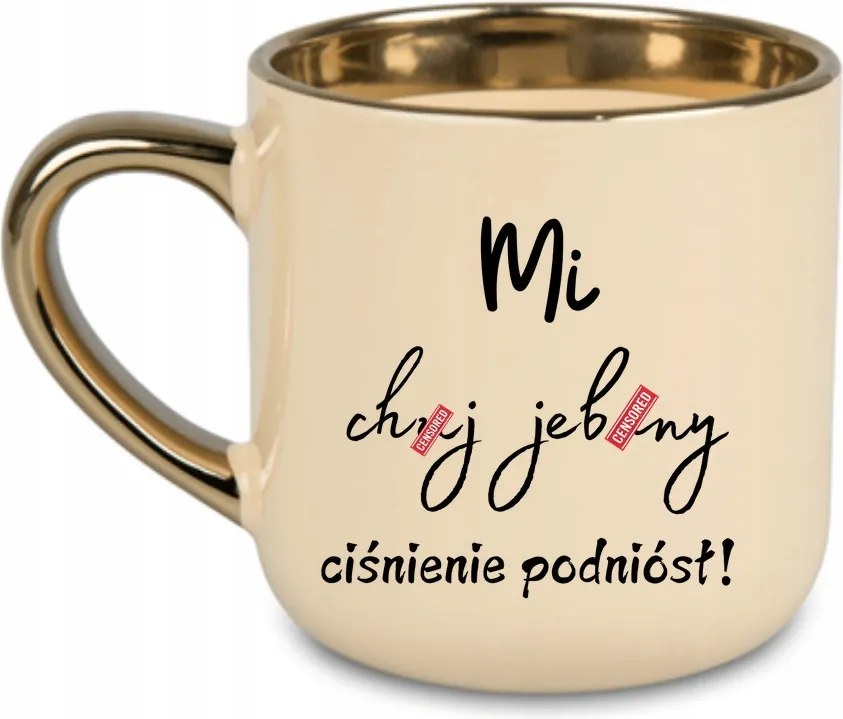 Elegáns Bögre Mich j nyomás emelt/ amennyit csak lehet 400 Krémszínű