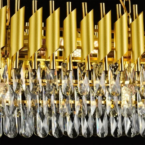 Brilagi - Láncos csillár ECLIPSE 10xE14/10W/230V 78x28 cm arany